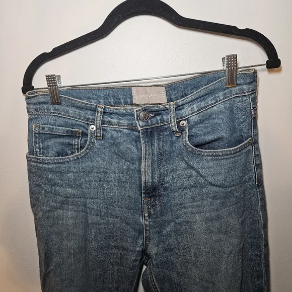 Everlane Y2K Style High-Waist Ripped Skinny Ankle Jeans - Picture 4 of 8